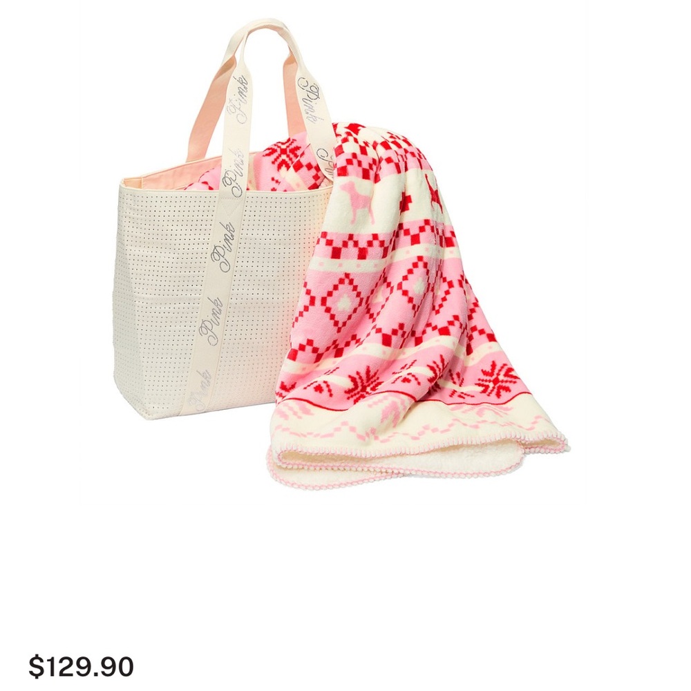 *NWT* Victoria’s Secret PINK blanket and tote